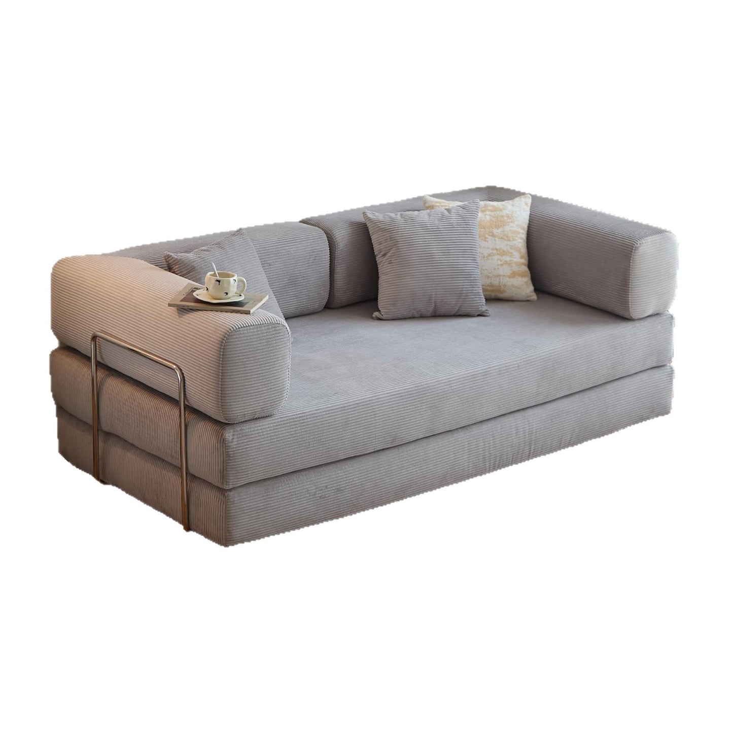 The Cloud Convertible - Corduroy Vacuum-Compressed Sofa Bed