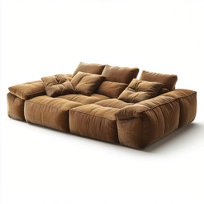 Grand Cloud U-Shaped Modular Sectional - Premium Chenille Frameless Sectional & Sofa Bed