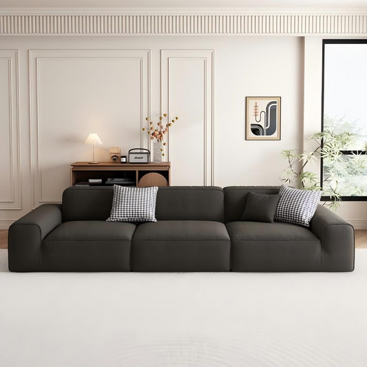 Modern Minimalist Fabric Straight Compression Sofa Set