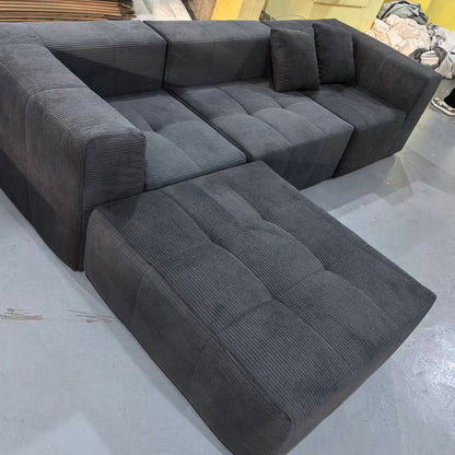 Marshmallow Corduroy Cloud Sofa - Frameless Modular Sectional & Sofa Chair
