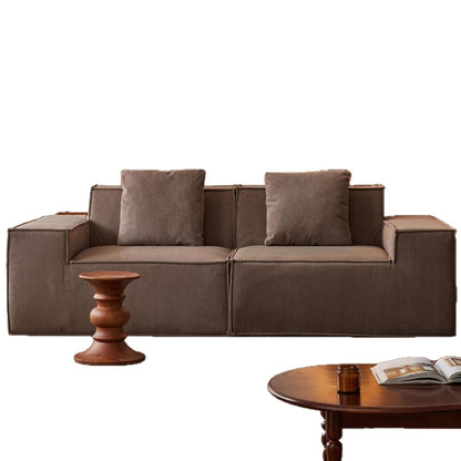 Tofu Block Corduroy Modular Sofa - Frameless Cloud Sectional & Convertible Sofa Bed