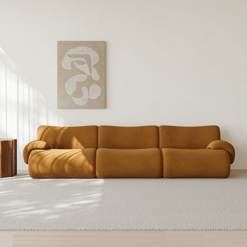 Bamboo-Shaped Modular Chenille Sofa - Frameless Cloud Sectional & Convertible Sofa Set