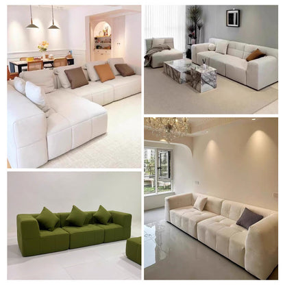 Marshmallow Corduroy Cloud Sofa - Frameless Modular Sectional & Sofa Chair