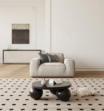 Modern Minimalist Fabric Straight Compression Sofa Set
